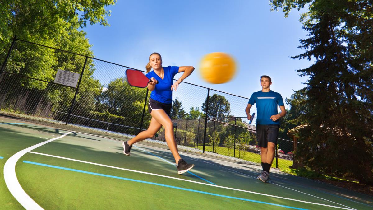 Playing Pickleball